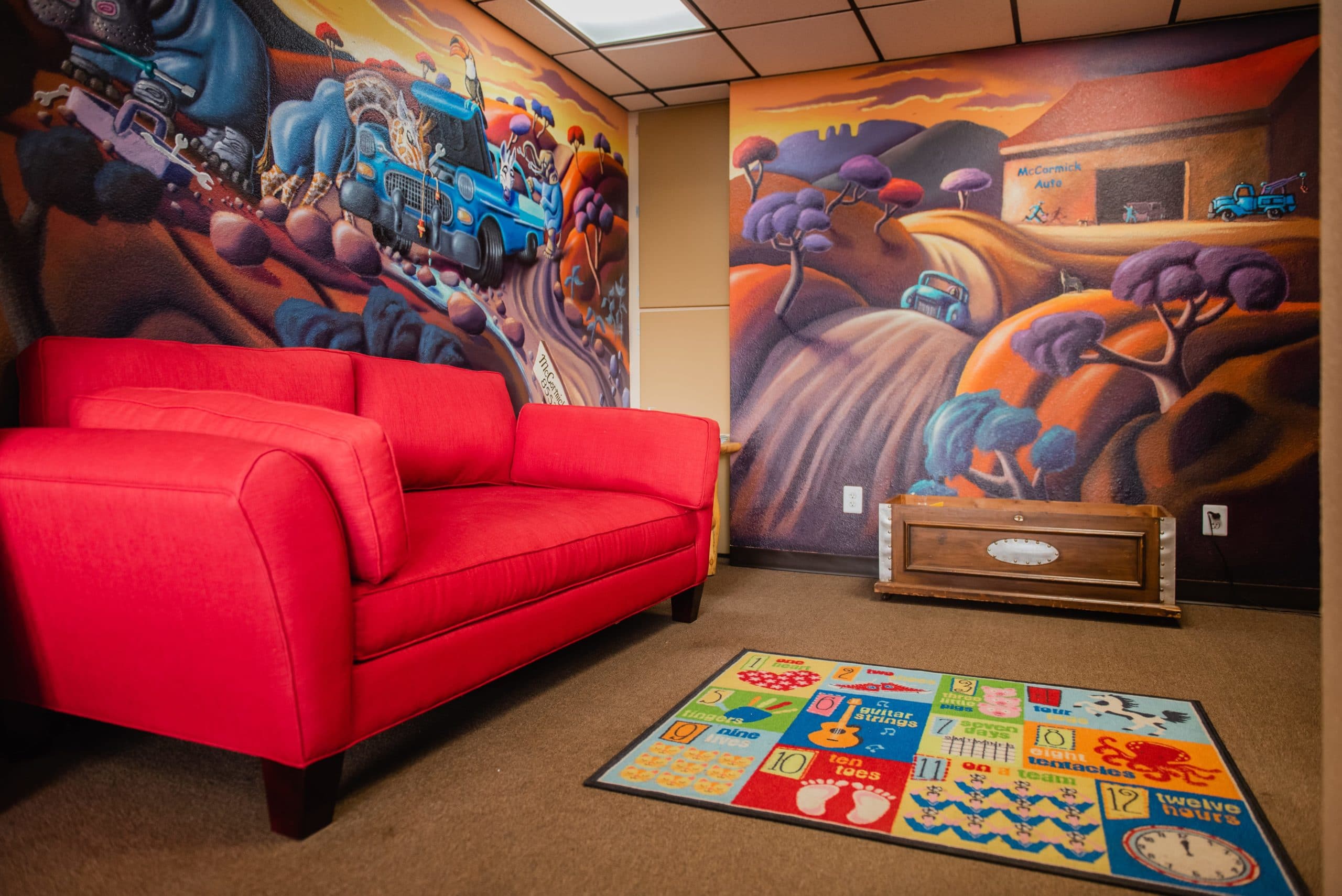 Photo of Children's Area in McCormick Automotive Center's Waiting Room in Fort Collins, Colorado