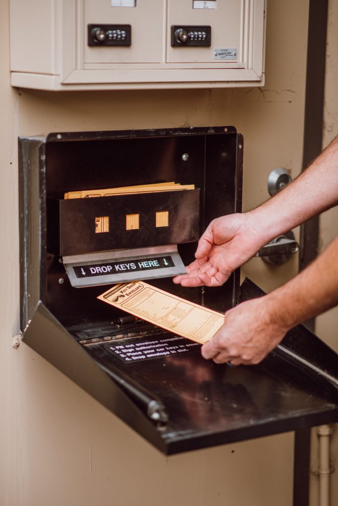 Key Drop Box for Vehicles Getting Serviced at McCormick Automotive Center in Fort Collins, Colorado