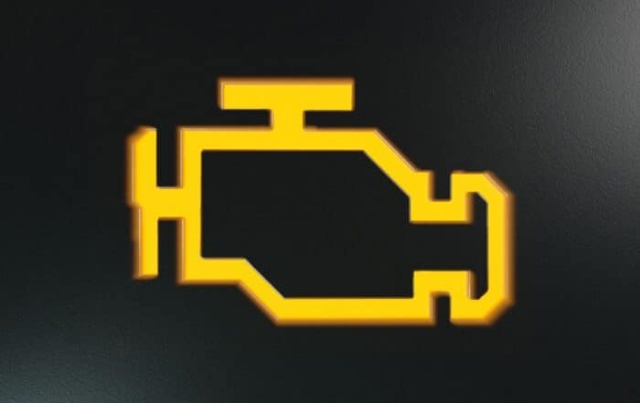 flashing check engine light